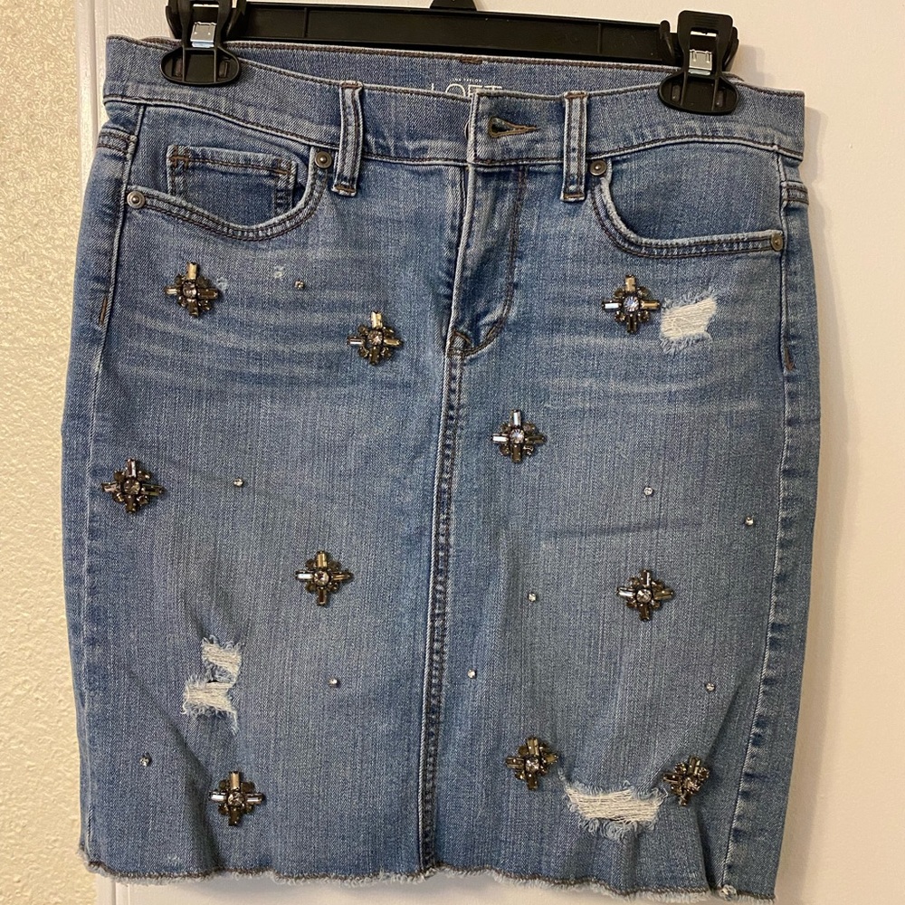 Denim mini skirt